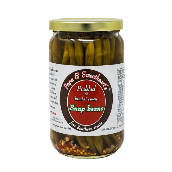 Papa & Sweetheart's Pickled & Kinda' Spicy Snap Beans