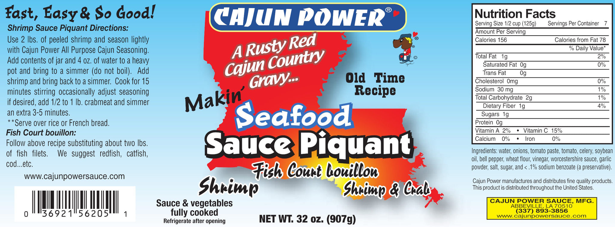 Seafood Sauce Piquante Cajun Power